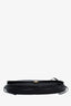 Celine Black Leather Triomphe Halfmoon Shoulder Bag