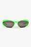 Balenciaga Green Wrap Around Sunglasses