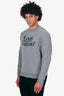 Louis Vuitton x Nigo 2020 Grey Logo Printed Sweatshirt Size XS Mens