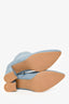 Stuart Weitzman Light Blue Suede Heeled Ankle Boots Size 36