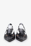 Gucci Black Leather Slingback Heels Size 36C