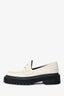 Proenza Schouler White Leather Lugsole Loafers Size 41