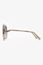 Chloe Silver Tone Metal Round Sunglasses