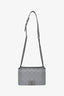 Pre-loved Chanel™ 2014 Grey Quilted Lambskin Medium Boy Bag