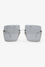 Lunettes de soleil Fendi à monture carrée teintée/tons dorés