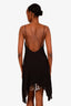 Alice + Olivia Black Long Asymmetric Hem Tank Top Size S