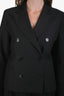 Weekend Max Mara Black Double Breasted Blazer + Wide Leg Pant Set Size 4