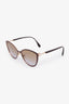 Fendi Red/Gold Toned Cat Eye Sunglasses