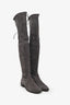 Stuart Weitzman Grey Suede Lowland Over-the-Knee Boot Size 8.5