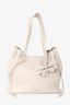 Weekend Max Mara White Leather Shoulder Bag With Pouch