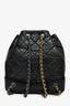 Pre-loved Chanel™ 2021+ Black Leather Two Tone Gabrielle Backpack