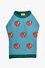 Gucci Blue Wool Strawberry Pet Sweater Size S