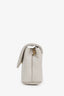 Saint Laurent Cream Quilted Leather Monogram Toy Loulou Crossbody Bag