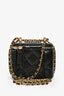 Pre-loved Chanel™ 2021+ Black Lambskin Leather Mini Perfect Fit Vanity Case