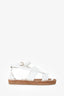 Jimmy Choo White Leather Espadrilles Size 36.5