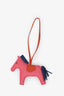 Hermès Rose Azalea/Bleu de Malte/Cornelian Lambskin GriGri Rodeo MM Charm