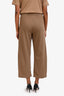 'S Max Mara Camel Wool Straight Leg Trousers Size 6