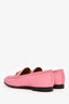 Gucci Pink Leather Horsebit Jordaan Loafers Size 39