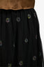 Queen and Belle Black Tulle Embroidered Skirt Size M