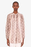 Zimmermann Brown Snake Print Blouse Size 1