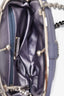 Pre-loved Chanel™ 2011/12 Purple Lambskin Leather Crystallized Hardware 'COCO Mark' Clutch on Chain
