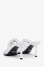 Prada White PVC Vinyl Logo Mules 36