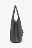 Tod's Grey Leather Medium T Timeless Shopping Bag with Pouch