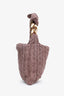 J.W. Anderson Purple Knit Hobo Bag