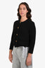 St. John Black Wool Buttoned Evening Jacket Size 16
