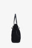 Prada Black Nylon Saffiano Leather Tote Bag