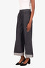 Gucci Navy Horsebit Selvedge Wide-Leg Jeans Size 28