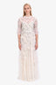 Needle & Thread White/Multicolour Tulle 'Shimmer Ditsy' Dress Size 6 with Tags