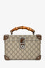 Gucci 2019 GG Supreme Bamboo 'Globe Trotter' Top Handle