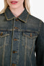Saint Laurent 2022 Faded Blue Denim Jacket Size 38
