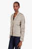 Burberry Beige Cotton Single Breasted Jacket Size 8