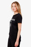 Balmain Black White Logo T-Shirt Size S