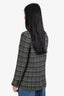 Anine Bing Green Multicolour Checkered Blazer Size XS