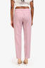 Dries Van Noten Pink Wool Pleated Tapered Pants Size 36