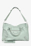 Balenciaga 2013 Mint Green Leather Classic City Bag with Strap