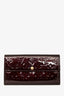 Louis Vuitton Burgundy Patent Leather Monogrammed Amarante Vernis Sarah Wallet