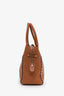Valentino Brown Leather Rockstud Medium Double Handle Tote Bag
