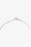 Tiffany & Co. Sterling Silver Blue Enamel Mini Heart Key Pendant Necklace