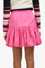 Stella McCartney Pink Nylon Bubble Mini Skirt Size 38