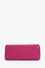 Hermès 2018 Rose Pourpre Togo Leather Retourne Kelly 25 Top Handle With Strap
