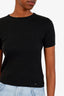 Pre-loved Chanel™ 2002 Black Cotton T-Shirt Size 36