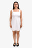 Theory White Linen Blend Mini Dress Size 6