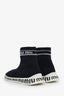 Miu Miu Black Knit Fabric High Top Sneakers Size 40
