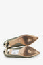 Jimmy Choo Gold Glitter Pointed Toe Heels Size 39