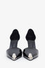 Alexander McQueen Black Patent Leather Harness Punk Pumps Size 40