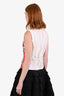 Hermès Vintage Red Silk Ballerina 'La Danse' Zip Vest Size 36